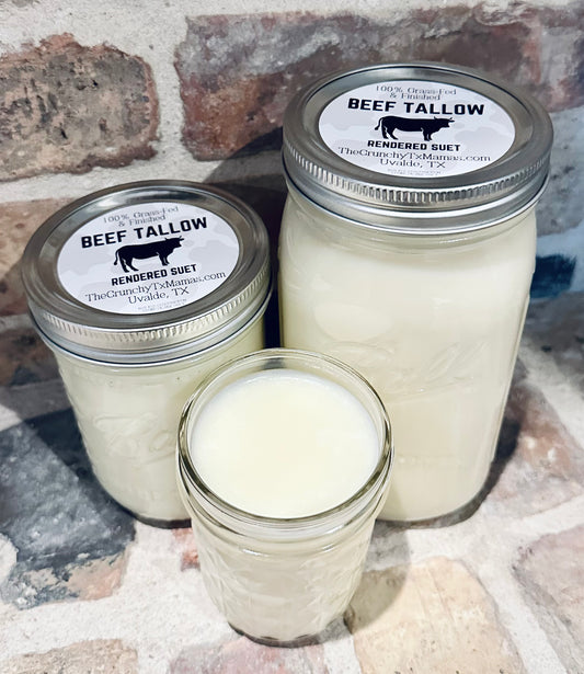 Beef Tallow - 100% Grass-Fed & Finished, Non-GMO, Antibiotic Free